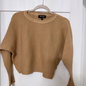 Truth By Republic ribbed dolman-sleeve sweater camel/tan color Women’s Size L